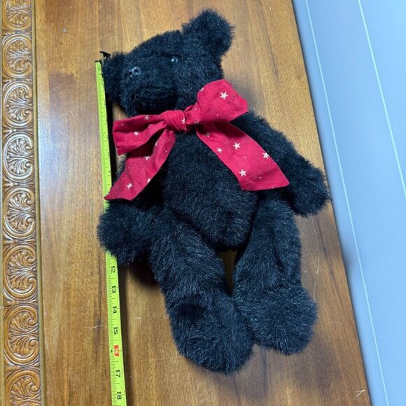Artist Original Soft Black Fur Fully Jointed 17" Plush Bear by Lorraine Smoker - Picture 13 of 13